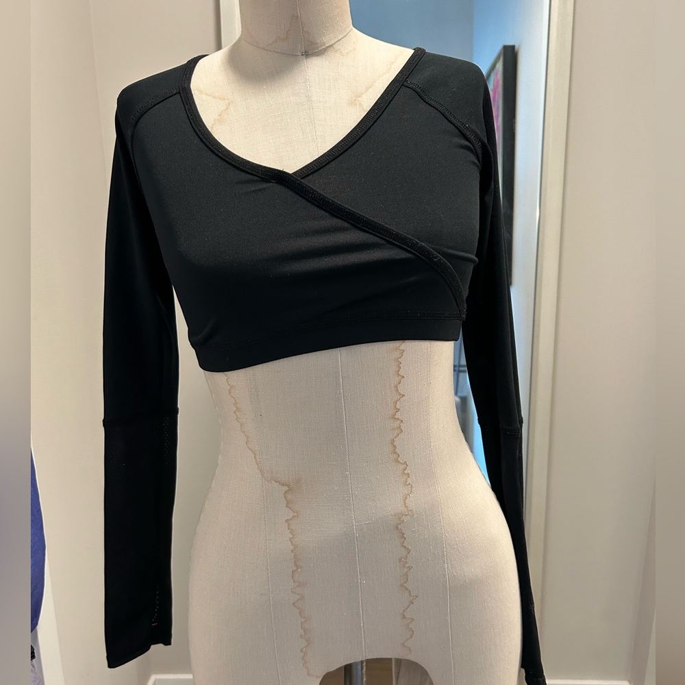 C9 Champion Cropped Long Sleeve Workout Top - L